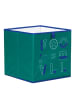 Lamino 2er-Set: Boxen in Blau/ Grün - (B)33 x (H)33 x (T)33 cm