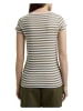 ESPRIT Shirt in Khaki/ Weiß