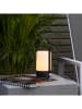 STAR Trading Lampion LED "Flame Lantern" w kolorze czarnym - wys. 19 cm