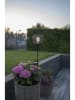 STAR Trading Solarna lampa ogrodowa LED "Sunlight" w kolorze czarnym - wys. 76 cm