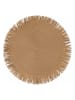 Villa d´Este 4-delige set: placemats "Tovaglietta" lichtbruin - Ø 38 cm