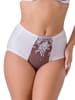 Valea Pełne figi high waist w kolorze biało-granatowym