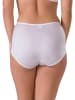 Valea Pełne figi high waist w kolorze biało-granatowym