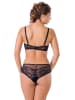 Valea Push-up-BH in Schwarz/ Lila