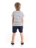 Denokids 2-delige outfit "Pirate Monkey" donkerblauw