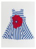 Denokids Kleid "Poppy" in Blau/ Weiß