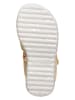 Richter Shoes Leder-Sandalen in Gelb