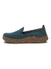 Comfortfusse Leder-Slipper in Dunkelblau
