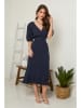 Rodier Lin Leinen-Kleid in Dunkelblau