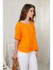 Rodier Lin Linnen blouse oranje