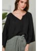 Rodier Lin Leinen-Bluse in Schwarz