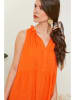 Rodier Lin Linnen jurk oranje