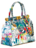 Mia Tomazzi Skórzana torebka "Arcisate" ze wzorem - 29 x 24 x 15 cm