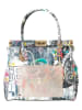Mia Tomazzi Skórzana torebka "Arcisate" ze wzorem - 29 x 24 x 15 cm