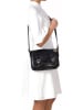 Lia Biassoni Leder-Umhängetasche in Schwarz - (B)26 x (H)19 x (T)12 cm