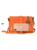 Lia Biassoni Leder-Umhängetasche in Orange - (B)17 x (H)12 x (T)8 cm