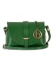 Lia Biassoni Leren schoudertas groen - (B)17 x (H)12 x (D)8 cm