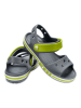 Crocs Sandały "Bayaband" w kolorze antracytowo-limonkowym