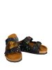 Moosefield Leren slippers zwart/meerkleurig