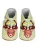 Lait et Miel Leder-Krabbelschuhe "Reindeer" in Hellgrün