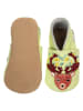 Lait et Miel Leder-Krabbelschuhe "Reindeer" in Hellgrün