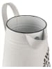 Clayre & Eef Dekoracyjny dzbanek w kolorze białym - wys. 23 cm