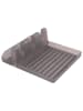 Violeta Home Uchwyt w kolorze szarym na pokrywki - 17 x 5 x 31 cm
