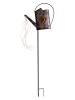 näve LED-Solar-Gartenstecker "Gießkanne" in Silber - (B)36 x (H)110 x (T)11 cm
