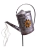 näve LED-Solar-Gartenstecker "Gießkanne" in Silber - (B)36 x (H)110 x (T)11 cm