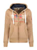 Geographical Norway Sweatjacke "Gapical" in Hellbraun