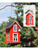 Profigarden Vogelfutterhaus in Rot - (B)14 x (H)22 x (T)12 cm