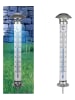 Profigarden Solarny termometr LED w kolorze srebrnym - wys. 112 cm