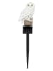 Garden Hero LED-Solar-Gartenstecker "Owl" in Weiß - (H)45 cm