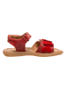 POM POM Leren sandalen rood