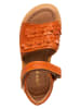POM POM Skórzane sandały w kolorze jasnobrązowym