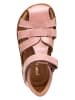 POM POM Leder-Halbsandalen in Rosa