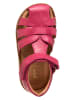 POM POM Leder-Halbsandalen in Pink