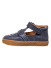 POM POM Leren enkelsandalen donkerblauw