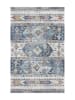 VIVACE Kurzflor-Teppich "Maggio" in Grau/ Hellblau/ Bunt