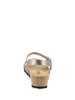 BAYTON Sandały "Wodonga" w kolorze srebrno-brązowym na koturnie