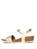 BAYTON Keilsandaletten "Leganes"  in Gold
