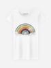WOOOP Koszulka "Rainbow Classics" w kolorze białym