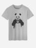 WOOOP Shirt "Love Panda" in Grau