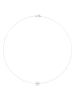 Mitzuko Witgouden ketting met parel - (L)42 cm