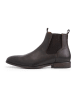 DENBROECK Leder-Chelsea-Boots "Stone St." in Dunkelbraun