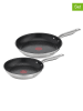 Tefal 2er-Set: Edelstahl-Bratpfannen "Virtuoso"