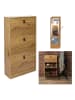 DOCK avenue Schoenenkast naturel - (B)63 x (H)117 x (D)24 cm