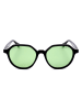 Polaroid Męskie okulary przeciwsłoneczne w kolorze czarno-zielonym