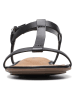 Clarks Leren sandalen zwart