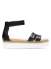 Clarks Leder-Sandalen in Schwarz